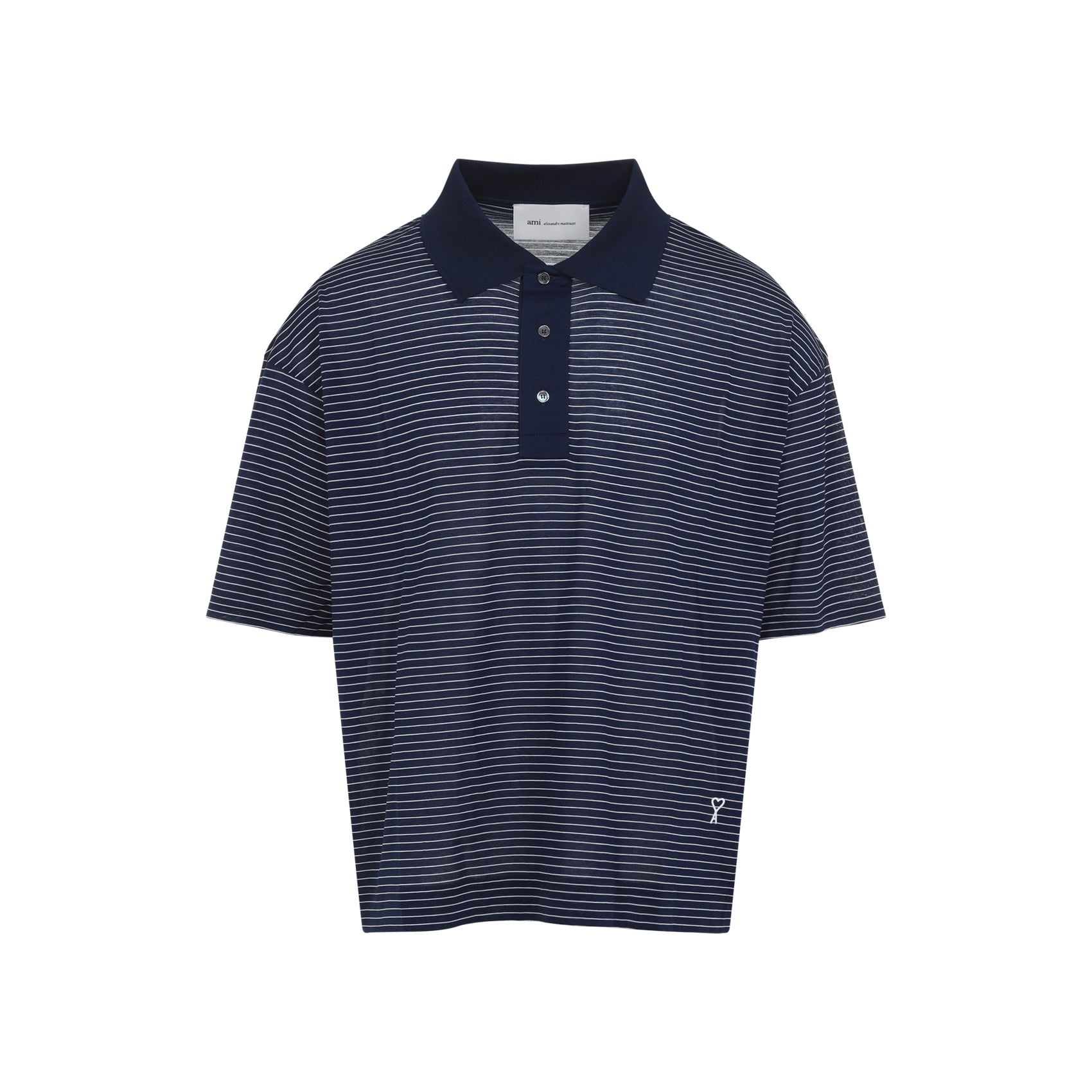 Ami Paris Polo - Blue | e25d298334f552e173d21c49fddb4842650eddd2