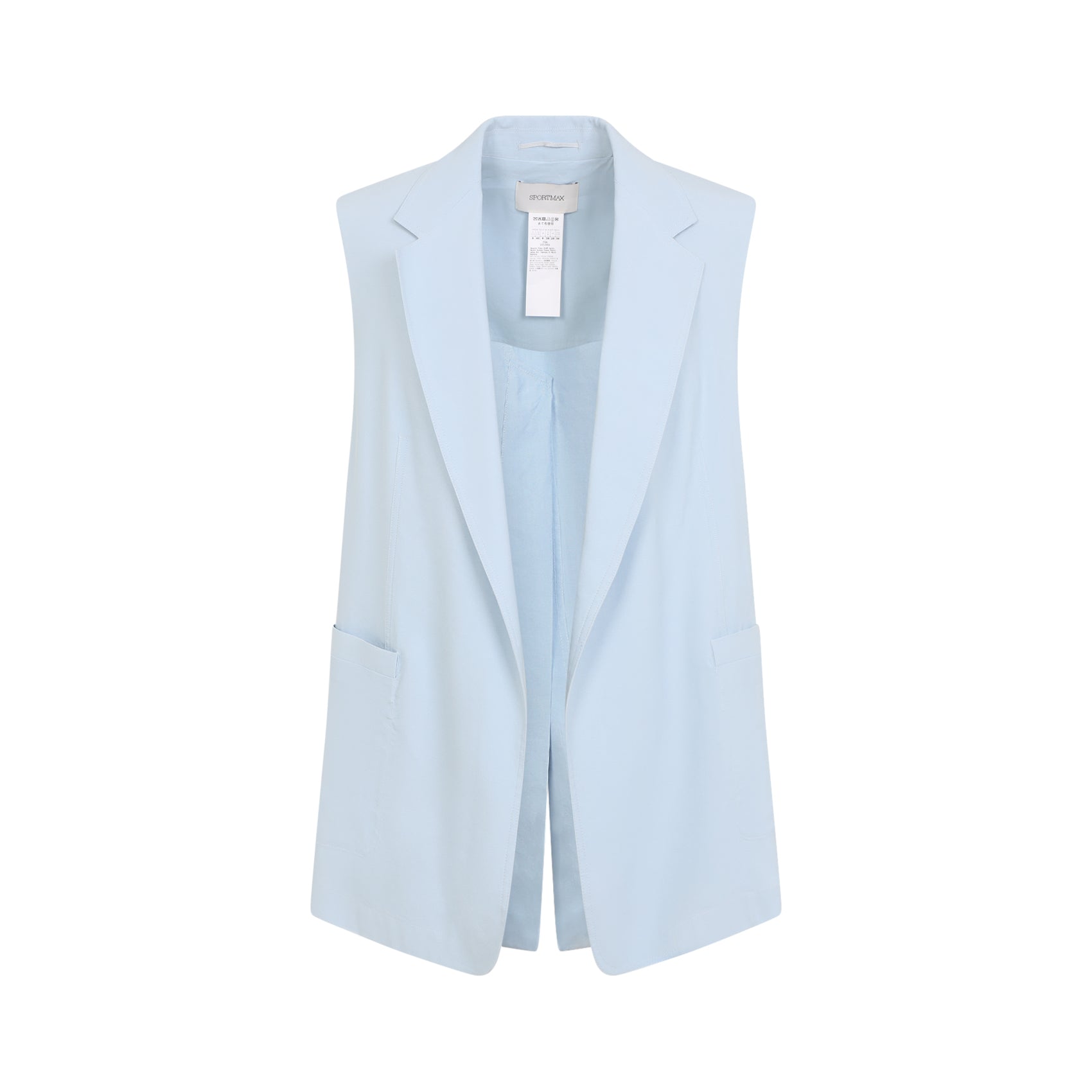 Sportmax Gilet - Blue | f58261a81db50123a0f427cd35db1ca8d9a6efb8
