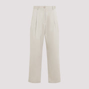 The Frankie Shop Norstrand Cotton Chino Trousers - WOMEN CLOTHING - THE FRANKIE SHOP - T.Luxy