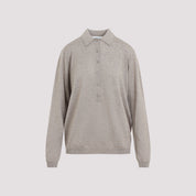 The Frankie Shop Tala Knit V-Neck Polo - WOMEN CLOTHING - THE FRANKIE SHOP - T.Luxy