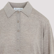 The Frankie Shop Tala Knit V-Neck Polo - WOMEN CLOTHING - THE FRANKIE SHOP - T.Luxy