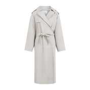 The Frankie Shop Riva Cotton Trench Coat - WOMEN CLOTHING - THE FRANKIE SHOP - T.Luxy