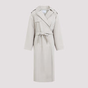 The Frankie Shop Riva Cotton Trench Coat - WOMEN CLOTHING - THE FRANKIE SHOP - T.Luxy