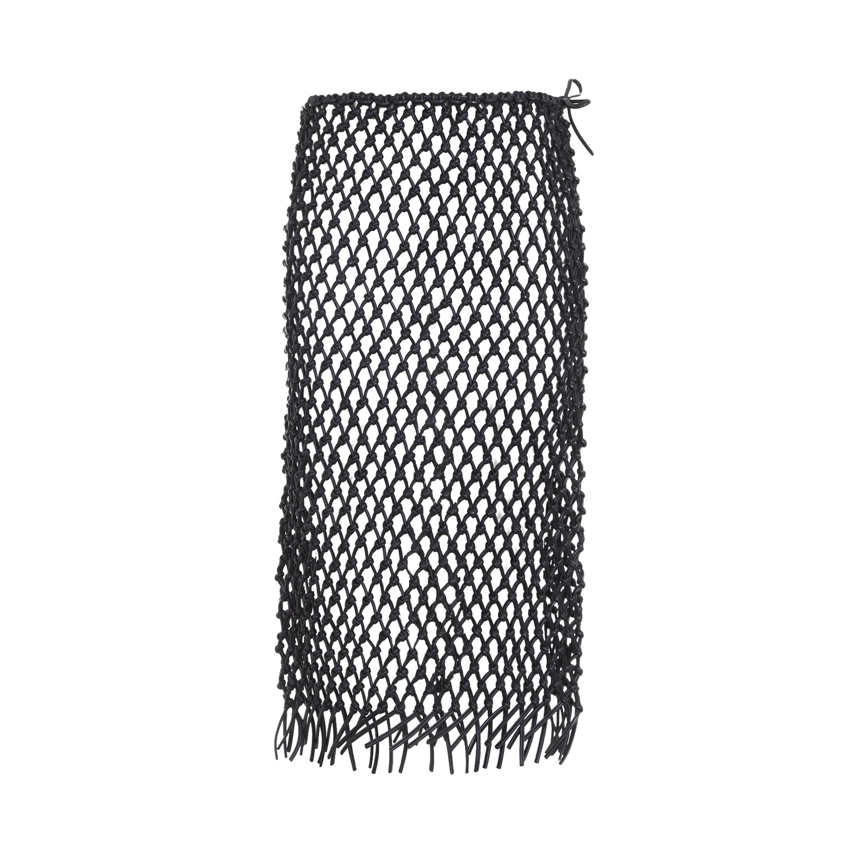 The Frankie Shop Nelaya Leather Macramé Skirt - WOMEN CLOTHING - THE FRANKIE SHOP - T.Luxy