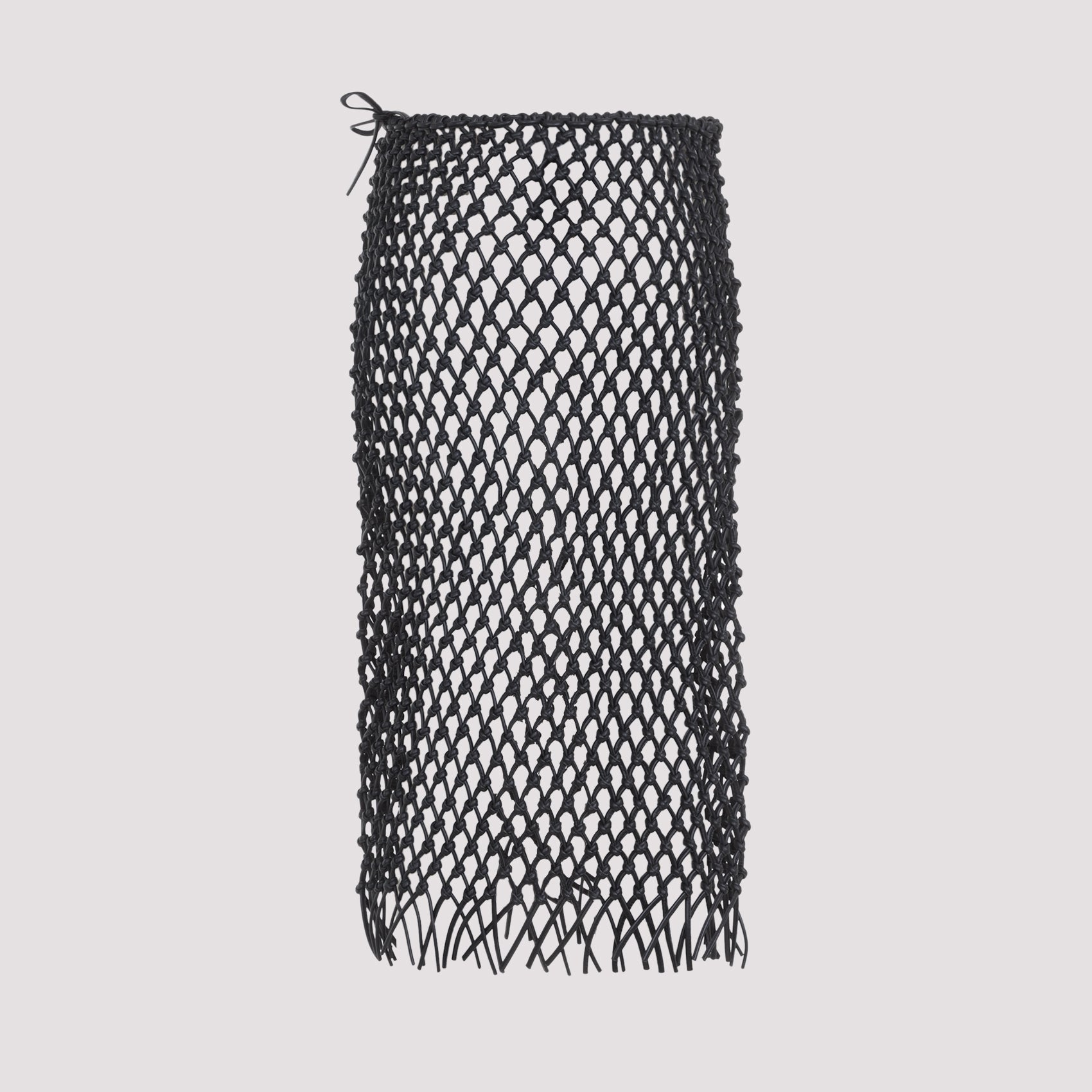 The Frankie Shop Nelaya Leather Macramé Skirt - WOMEN CLOTHING - THE FRANKIE SHOP - T.Luxy