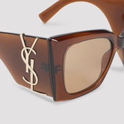 Saint Laurent Sunglasses - Brown | 8aca8896b401fc4a5a494370e6e0bbadbd4998bb