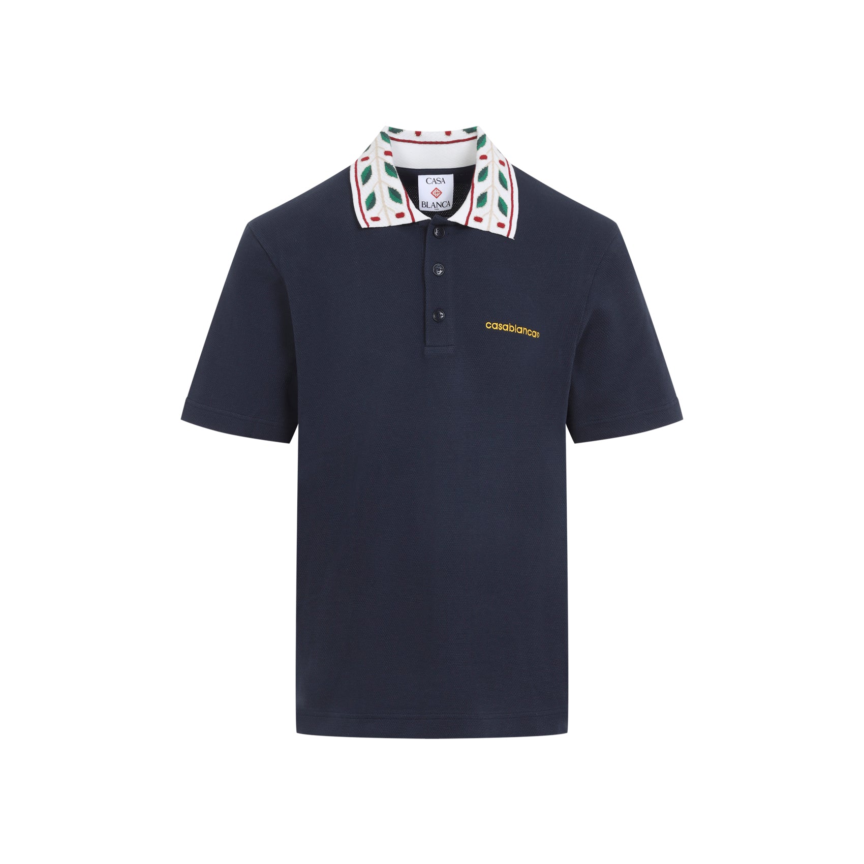 Casablanca Laurel Piqué Polo - MEN CLOTHING - CASABLANCA - T.Luxy