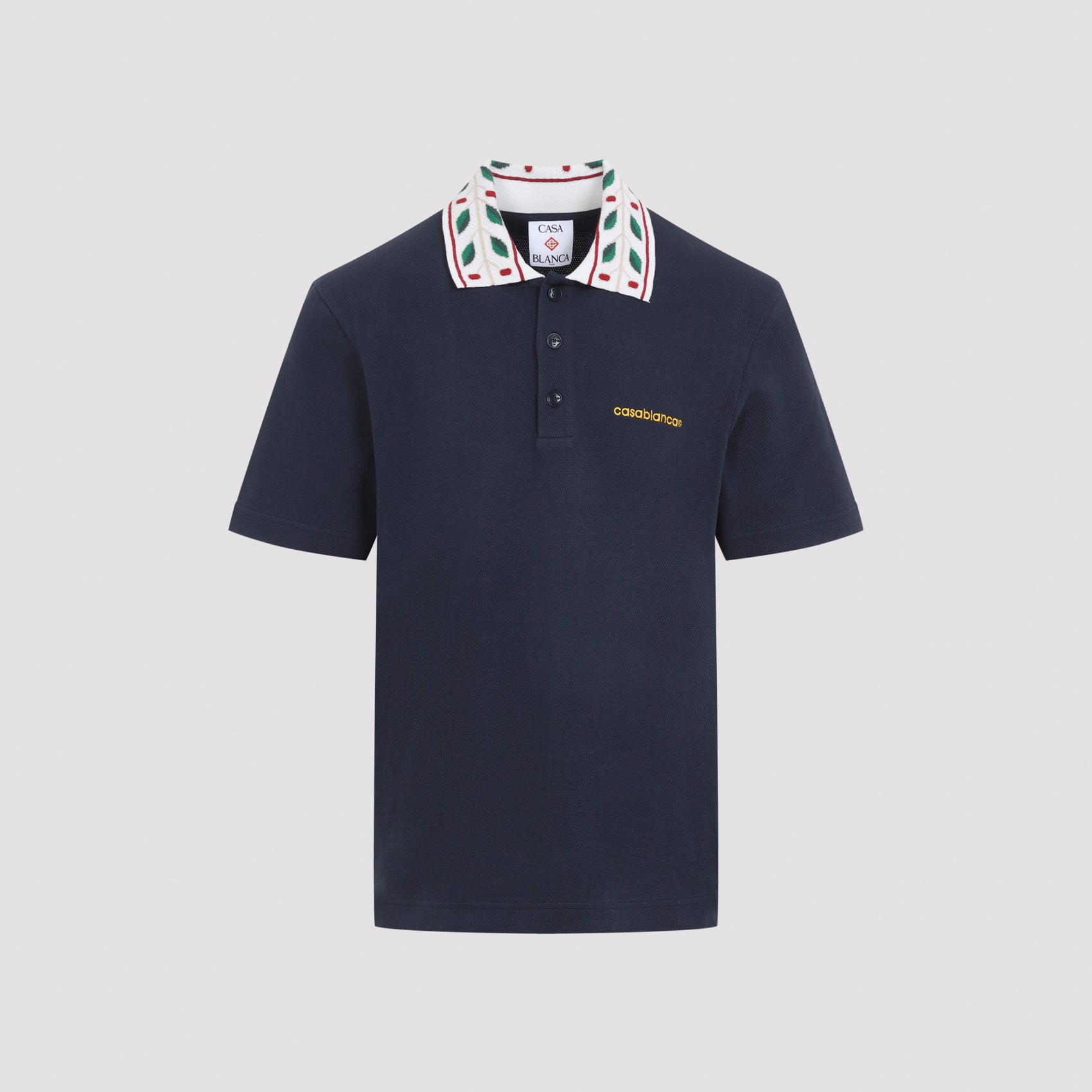 Casablanca Laurel Piqué Polo - MEN CLOTHING - CASABLANCA - T.Luxy