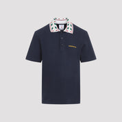 Casablanca Laurel Piqué Polo - MEN CLOTHING - CASABLANCA - T.Luxy