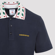 Casablanca Laurel Piqué Polo - MEN CLOTHING - CASABLANCA - T.Luxy