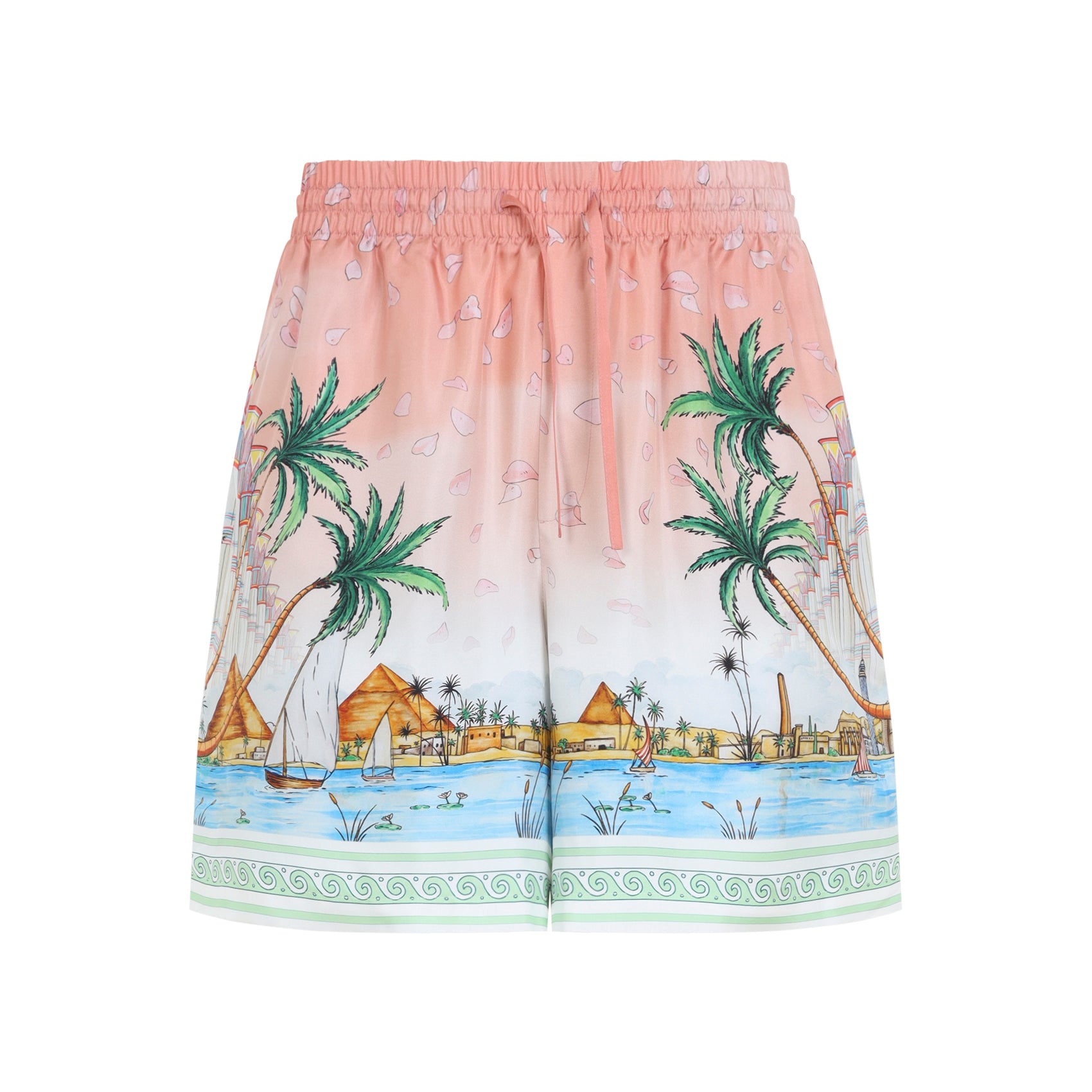 Casablanca Ethereal Silk Shorts - MEN CLOTHING - CASABLANCA - T.Luxy