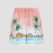 Casablanca Ethereal Silk Shorts - MEN CLOTHING - CASABLANCA - T.Luxy
