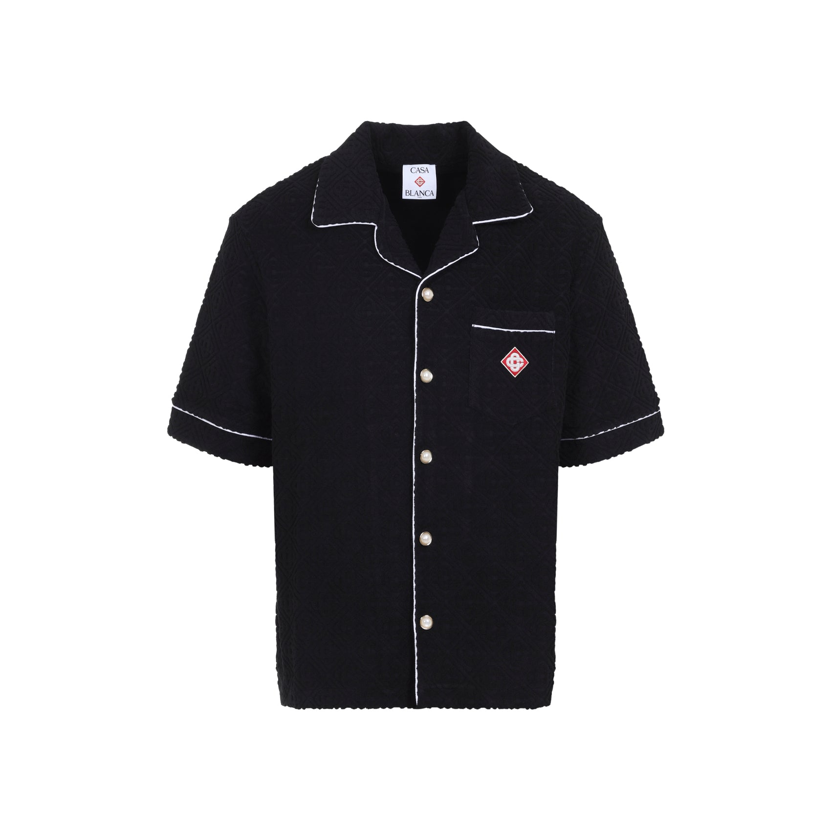 Casablanca Towelling Monogram Shirt - MEN CLOTHING - CASABLANCA - T.Luxy