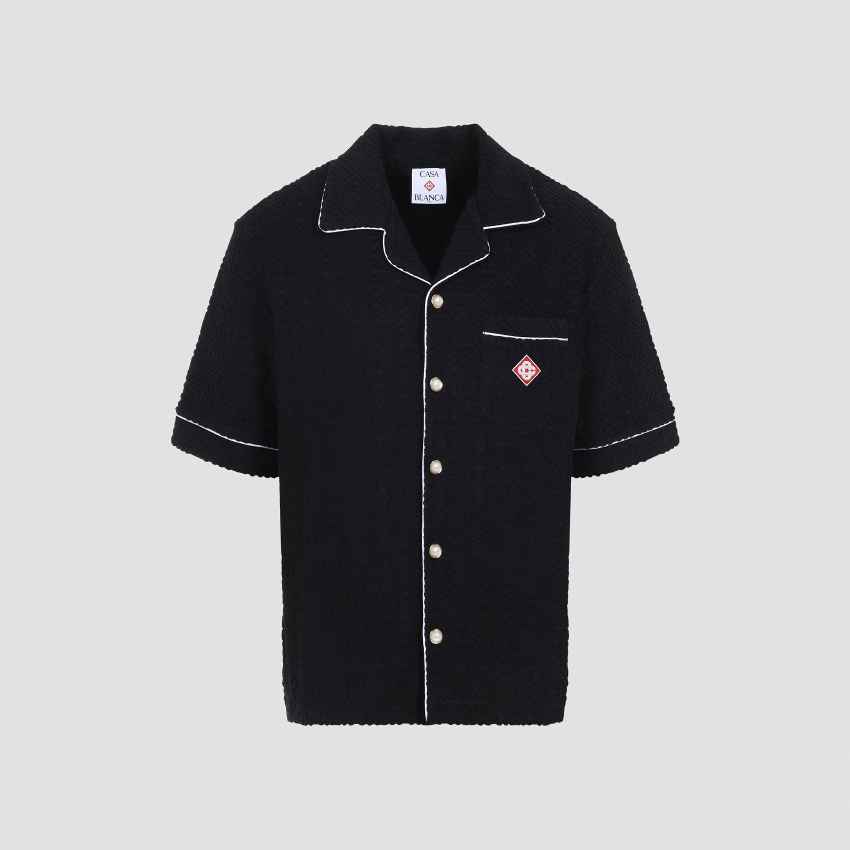 Casablanca Towelling Monogram Shirt - MEN CLOTHING - CASABLANCA - T.Luxy