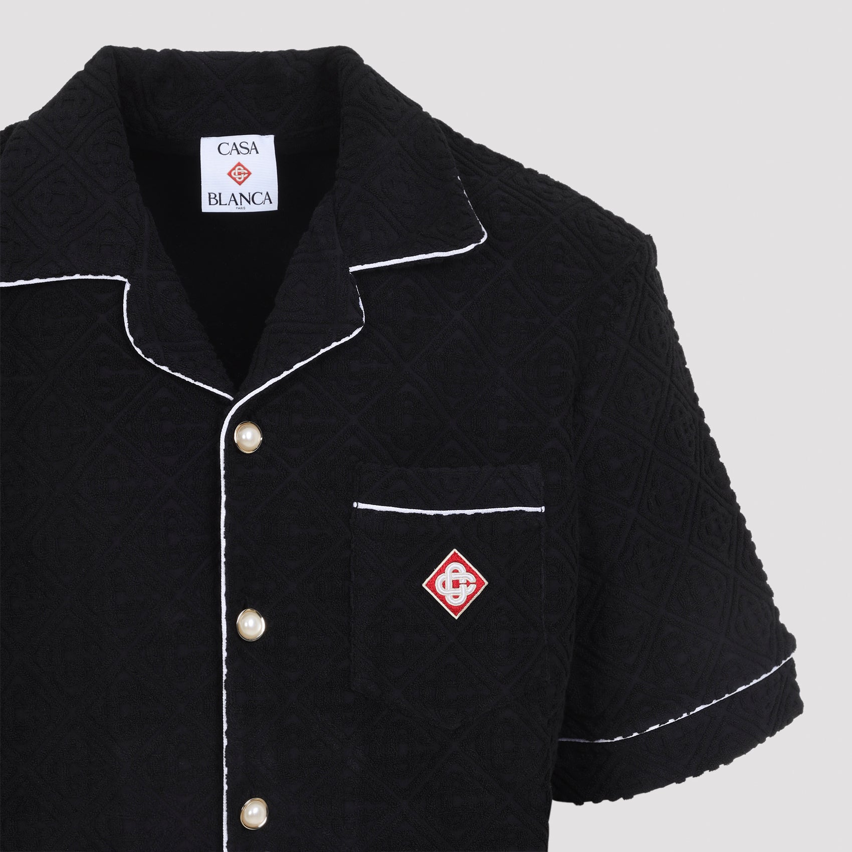 Casablanca Towelling Monogram Shirt - MEN CLOTHING - CASABLANCA - T.Luxy