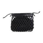 The Frankie Shop Morgan Leather Macramé Small Pouch - WOMEN BAGS - The Frankie Shop - T.Luxy
