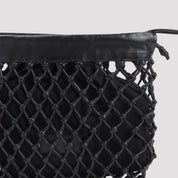 The Frankie Shop Morgan Leather Macramé Small Pouch - WOMEN BAGS - The Frankie Shop - T.Luxy