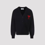 Ami Paris Cardigan - Black | 14eb8d805bfa16c7a9744223bfac2a5883dab4be