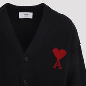 Ami Paris Cardigan - Black | d1c77bb97def01dfc13ece2320910d302adbf949
