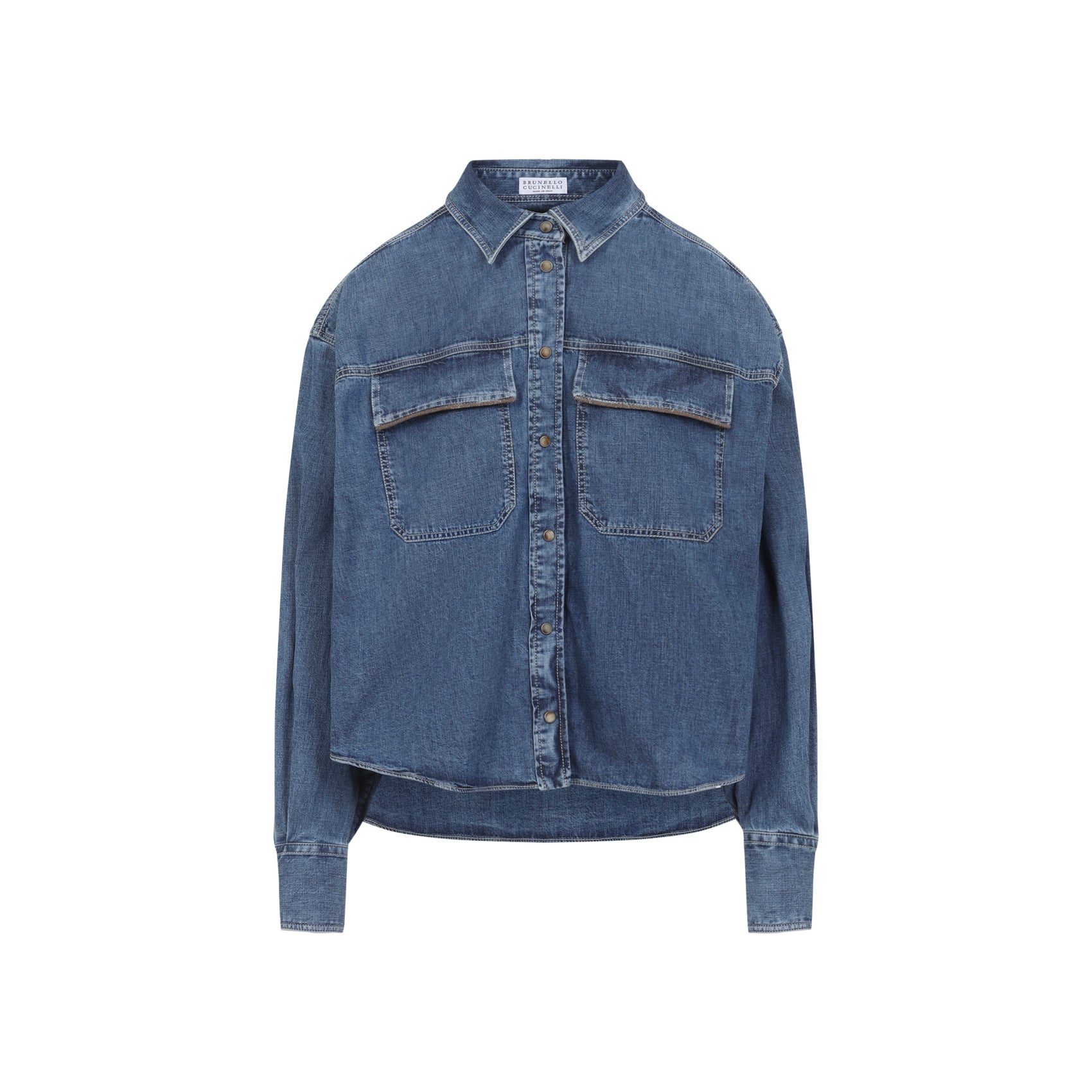 Brunello Cucinelli Denim&leather - Blue | 391e5bfc11e6bbee43579f9dbce001f9b53e86c9