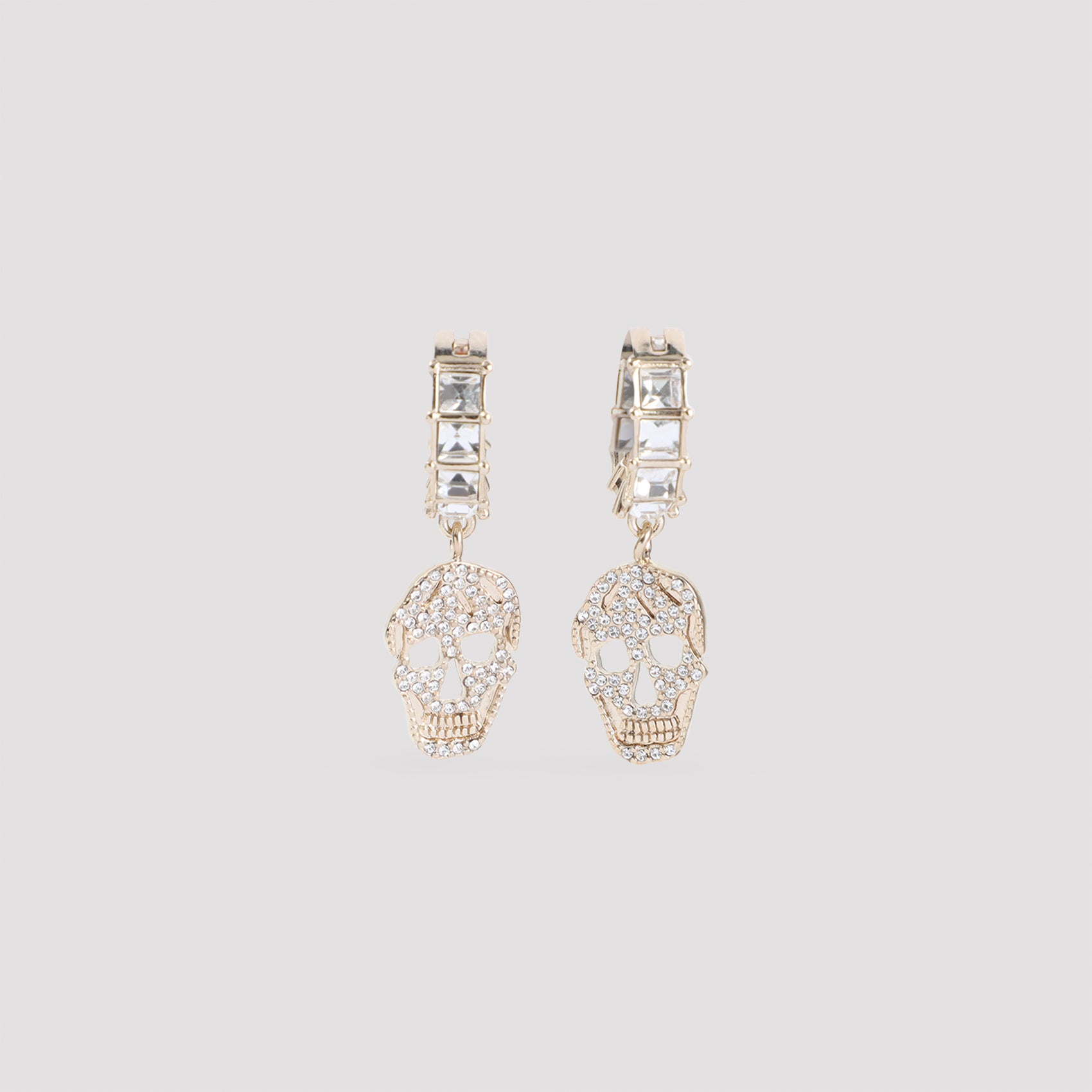 Alexander Mcqueen Pavè Skull Earrings - WOMEN ACCESSORIES - ALEXANDER MCQUEEN - T.Luxy