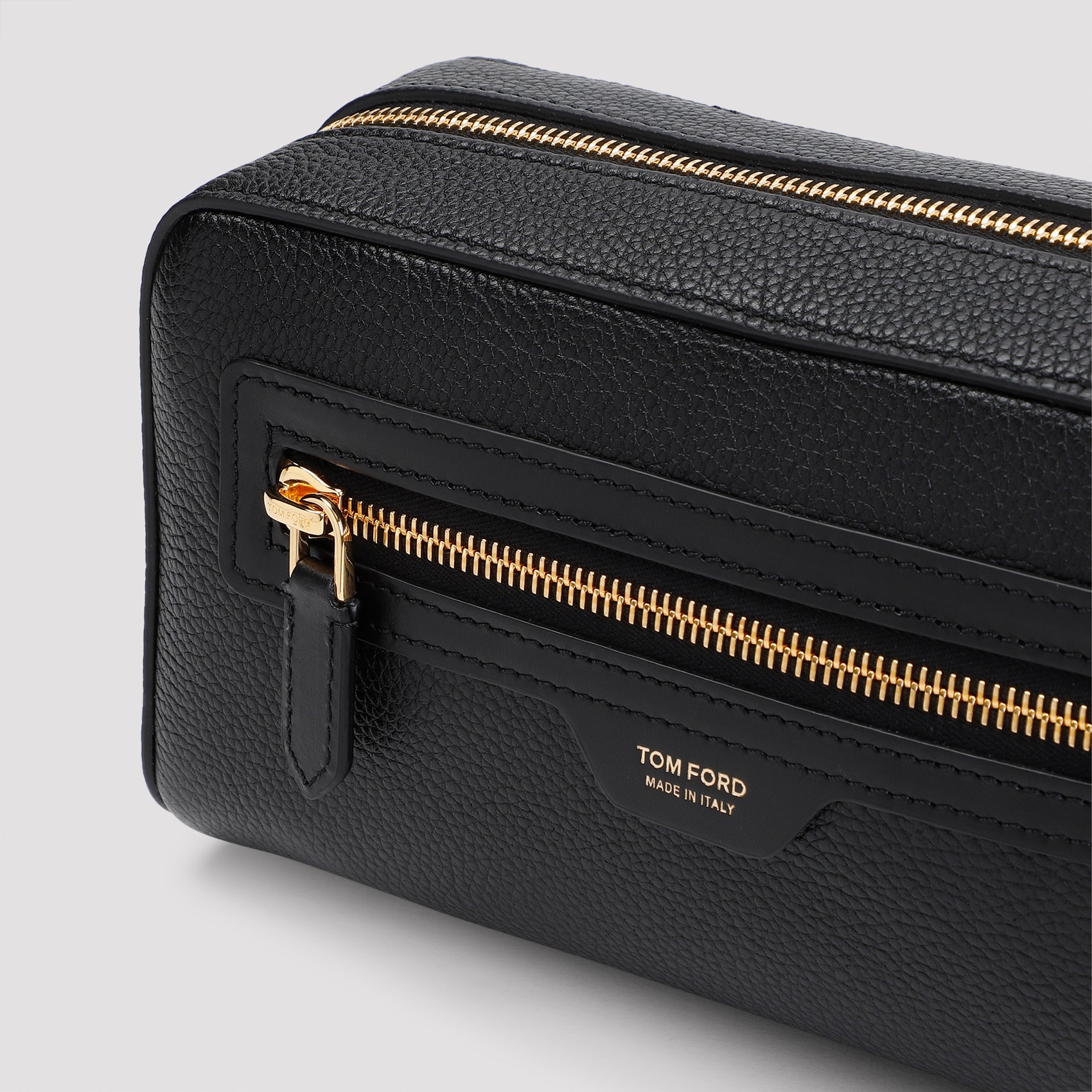 Tom Ford Grained Calf Leather Toiletry Case - MEN BAGS - TOM FORD - T.Luxy