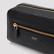 Tom Ford Grained Calf Leather Toiletry Case - MEN BAGS - TOM FORD - T.Luxy