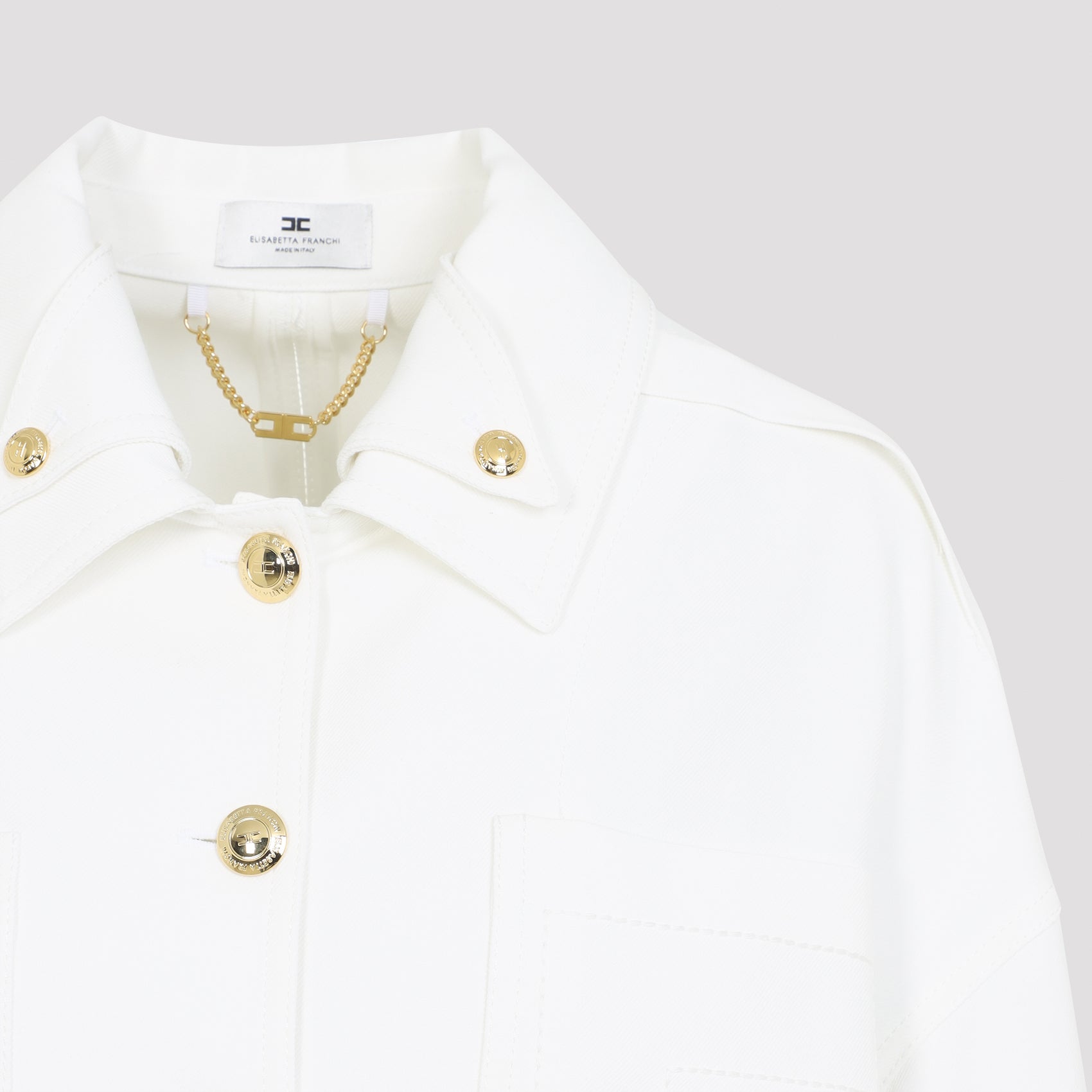 Elisabetta Franchi Jackets - White | 2126ef5b43573da91df1b0eec815998575eb6387