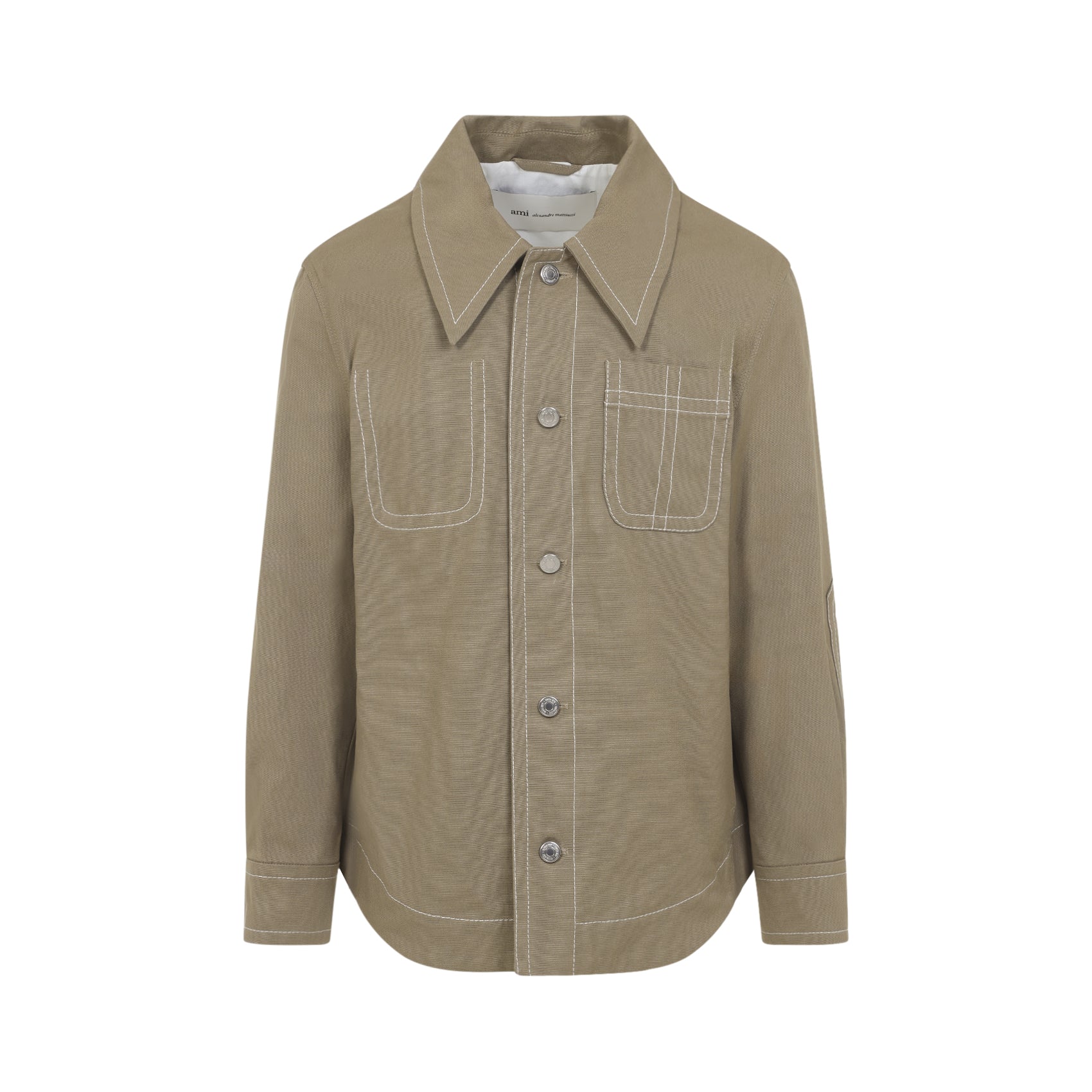 Ami Paris Jackets - Nude & Neutrals | feb84e9b8e45d773184dadf7b395ffdd06124e62
