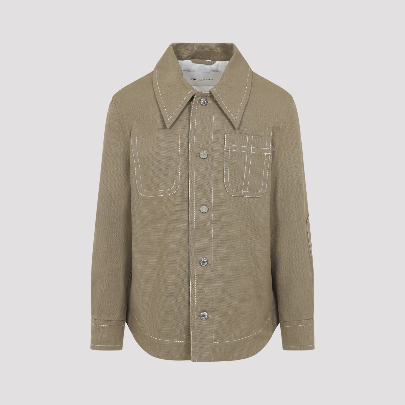 Ami Paris Jackets - Nude & Neutrals | f25967326260bffcebcedbd403dafd5618f22998