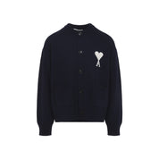 Ami Paris Cardigan - Blue | e01aceefe80cbaf39168ef63c136594d4408ee47