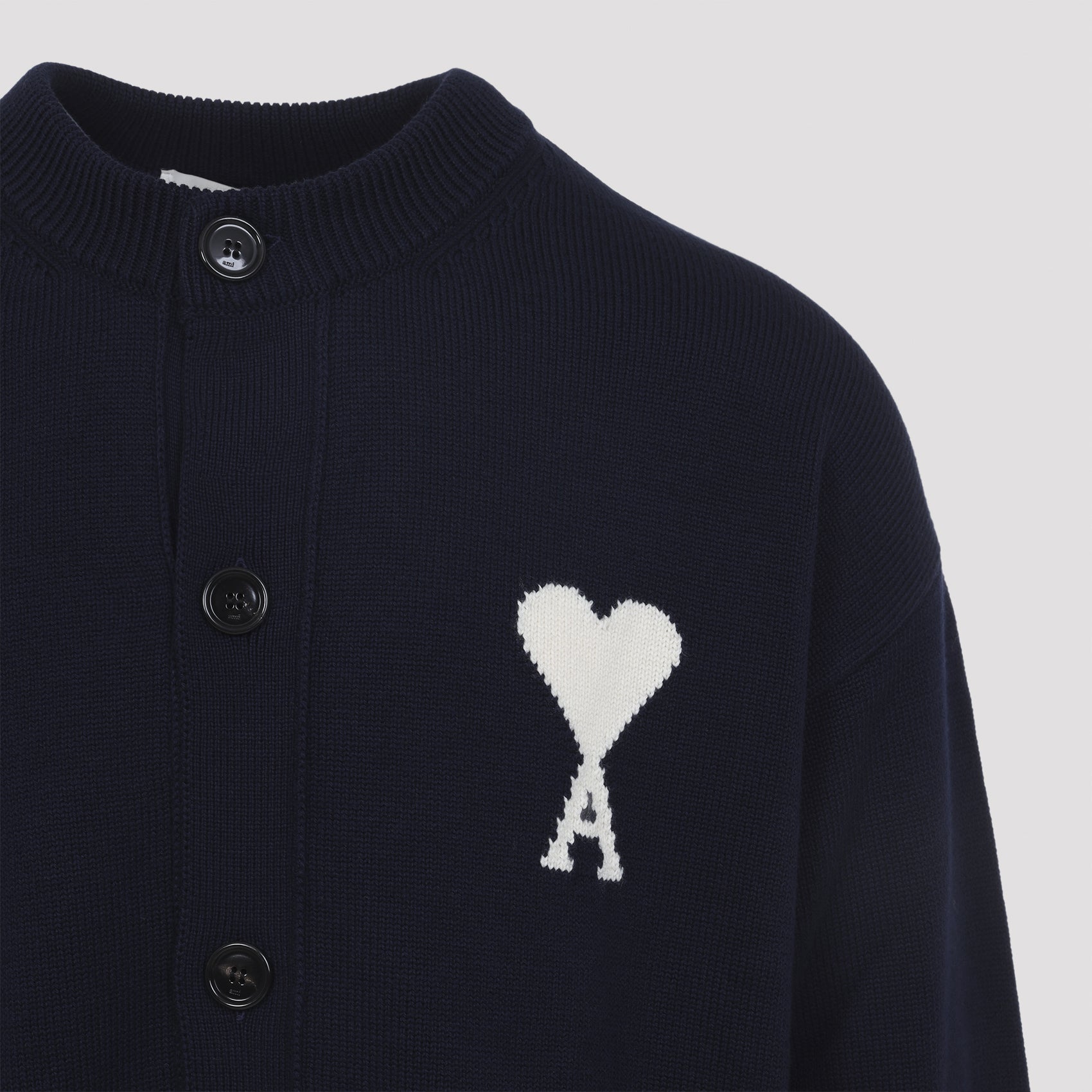 Ami Paris Cardigan - Blue | 601904758fc2e01f9062bf39e5865060a68504fa
