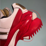 Maison Margiela Distressed Foam And Leather Sneakers - MEN SHOES - MAISON MARGIELA - T.Luxy