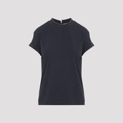 Brunello Cucinelli TSHIRT - Blue | f8d382a65450e87f7d8405772ab5e77fd60ff296