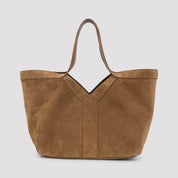 Saint Laurent Suede Small Y Tote Bag - WOMEN BAGS - SAINT LAURENT - T.Luxy