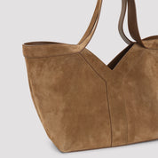 Saint Laurent Suede Small Y Tote Bag - WOMEN BAGS - SAINT LAURENT - T.Luxy