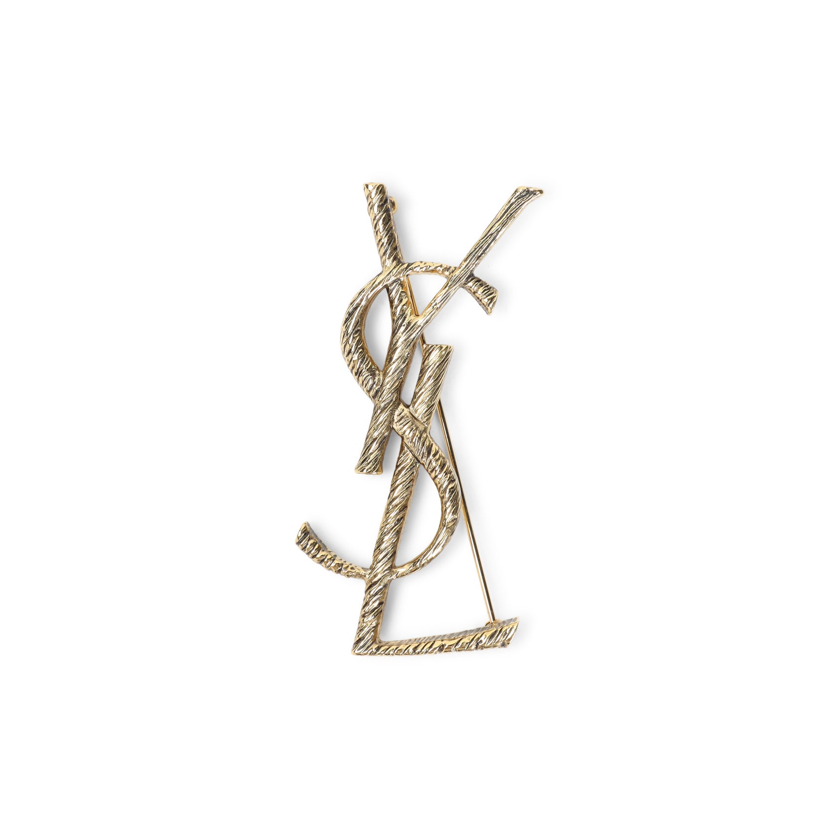 Saint Laurent Monogramme Brooch - WOMEN ACCESSORIES - Saint Laurent - T.Luxy