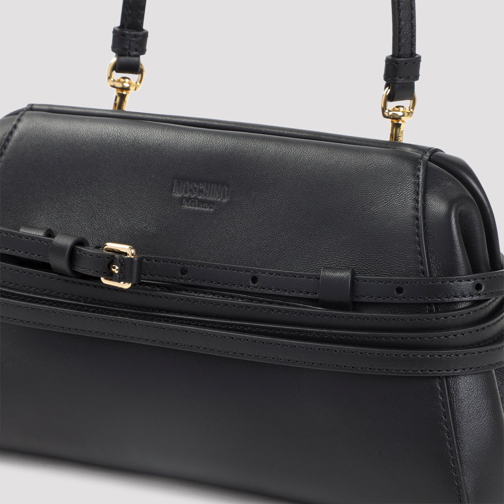 Moschino Belted Shoulder Bag - WOMEN BAGS - MOSCHINO - T.Luxy