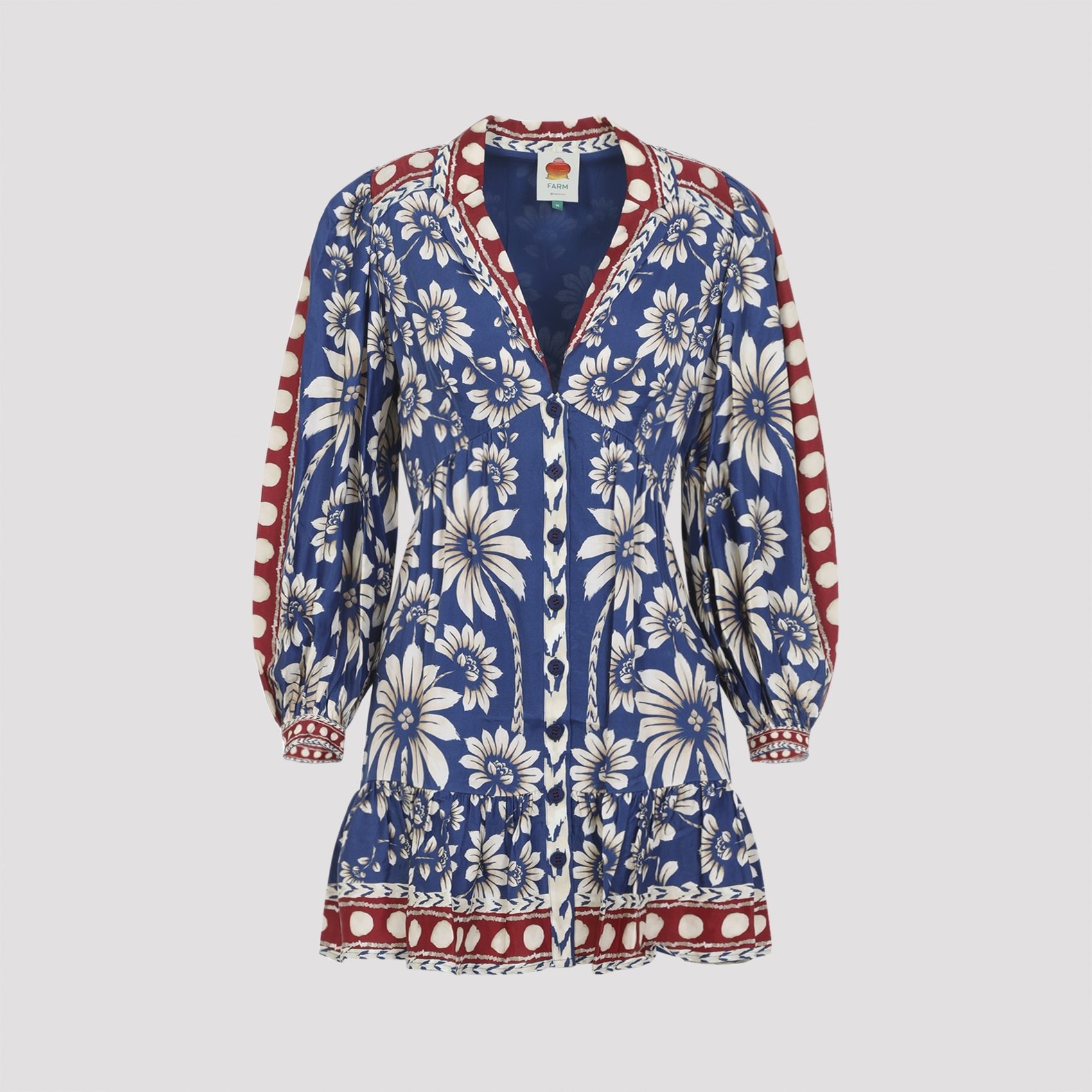 Farm Rio Mini dresses - Blue | 58de6e122106ab4a6378ee0eb54c8e587ba1828d
