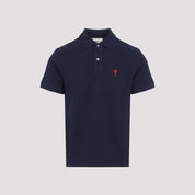 Ami Paris Polo - Blue | 92a43082025c39f295da4b4ca8c2afdb68805af0