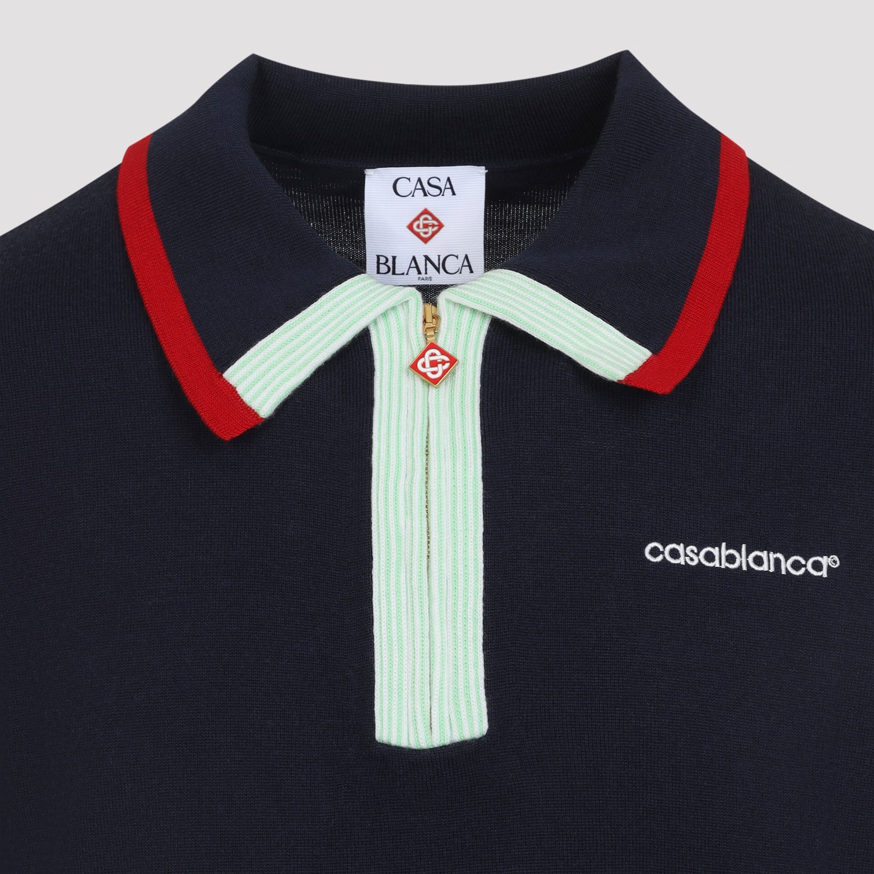 Casablanca Knitted Track Polo - MEN CLOTHING - CASABLANCA - T.Luxy