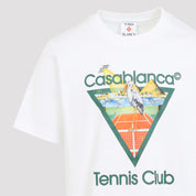 Casablanca Tennis Club T-Shirt - MEN CLOTHING - CASABLANCA - T.Luxy