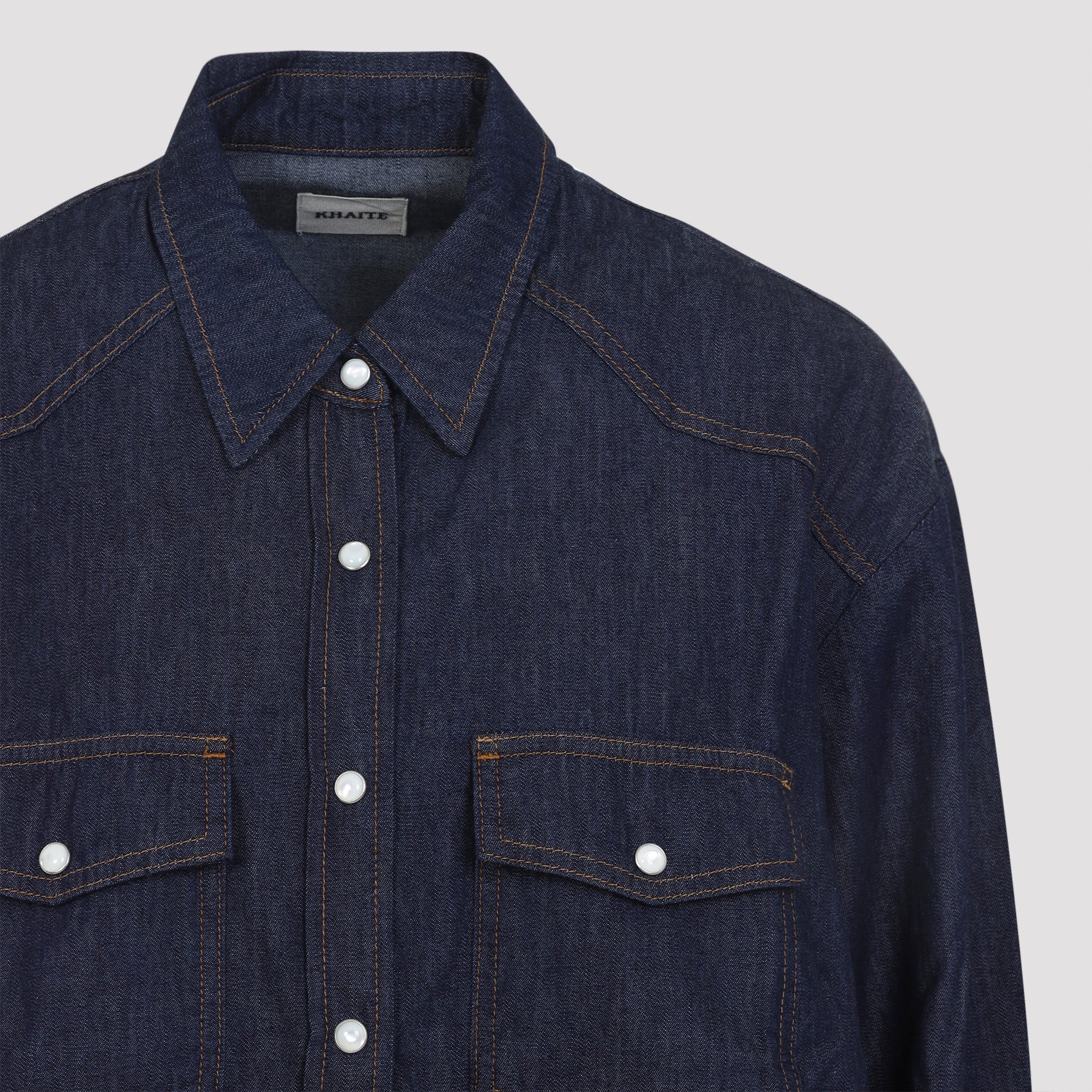 Khaite Shirts - Blue | a4d9c6b0a9a4e9b94d8988690a2ccab353fab421
