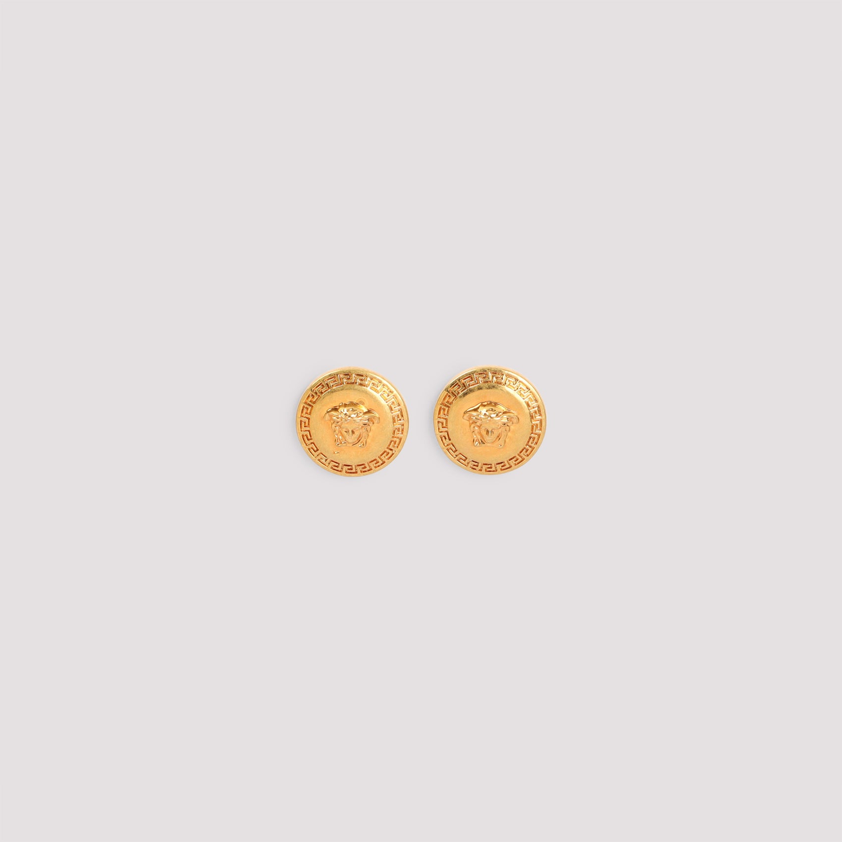 Versace Earrings - Metallic | 3630c7d14414fe30c1e09d225cab2bc115f45451