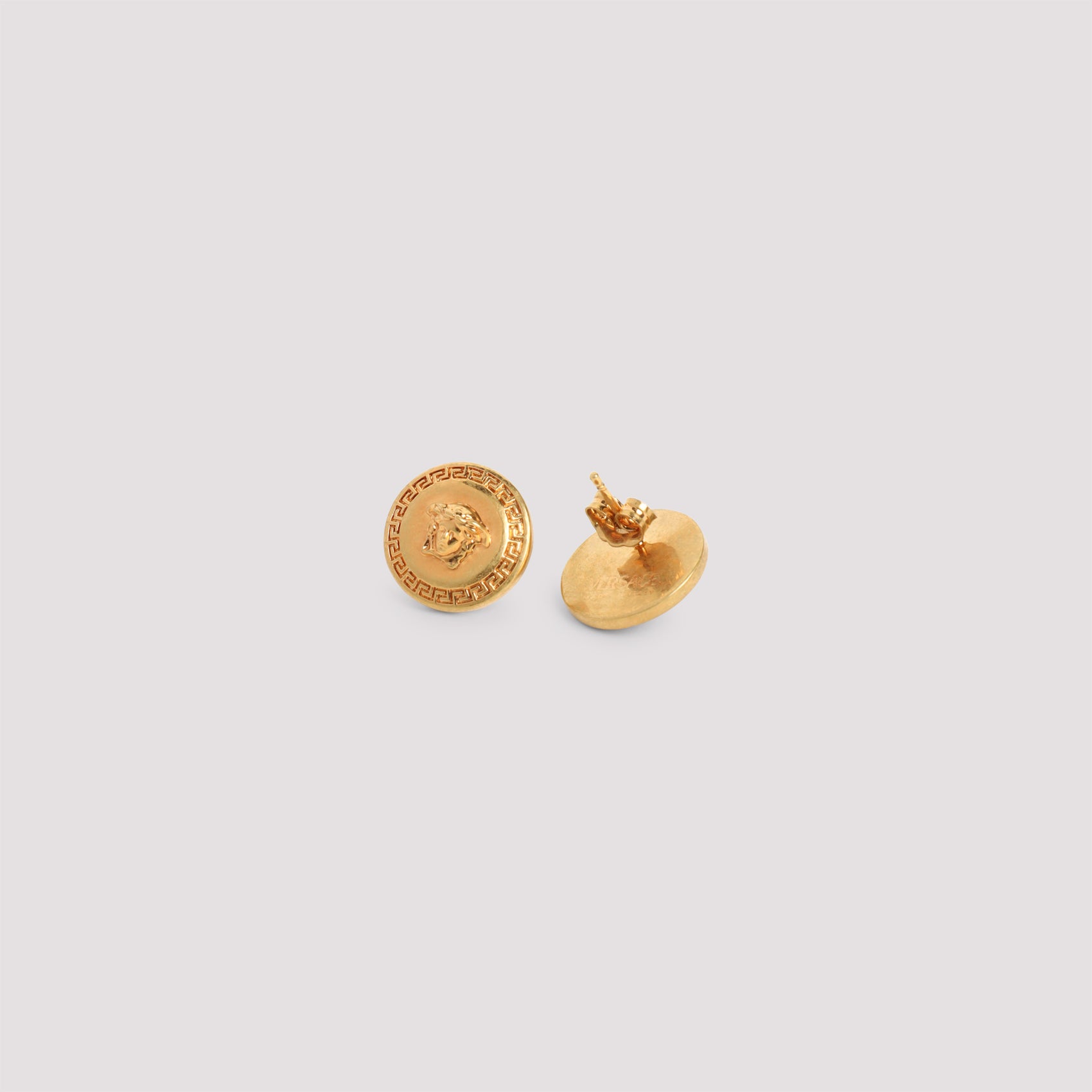 Versace Earrings - Metallic | 5aeeee854e76e12195f5f3bb73e45df7a3dfc413