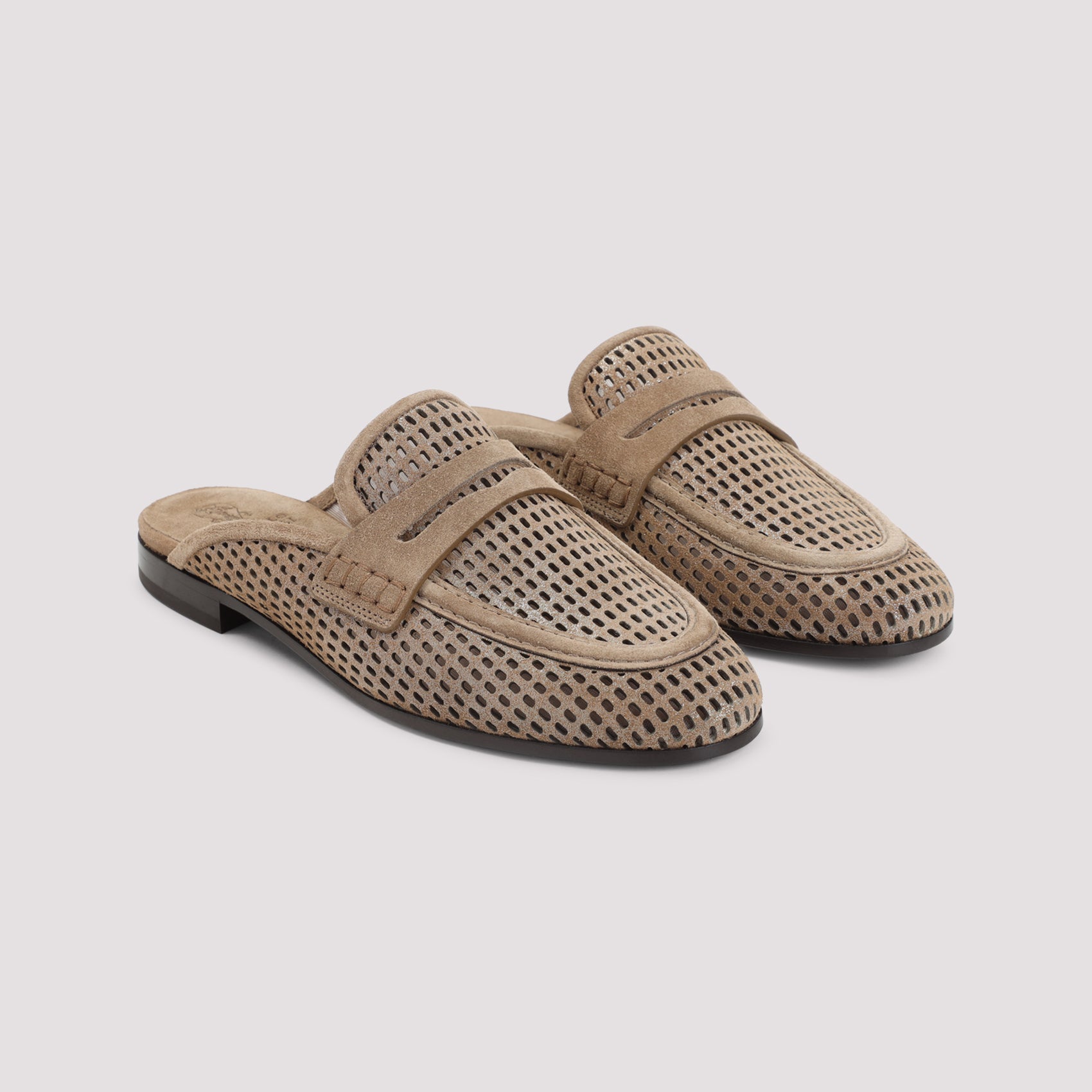 Brunello Cucinelli Mules - Nude & Neutrals | e659feb98e9efde1b004cb7a2d51b6a234920226