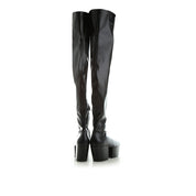 Prada Leather Platform Boots