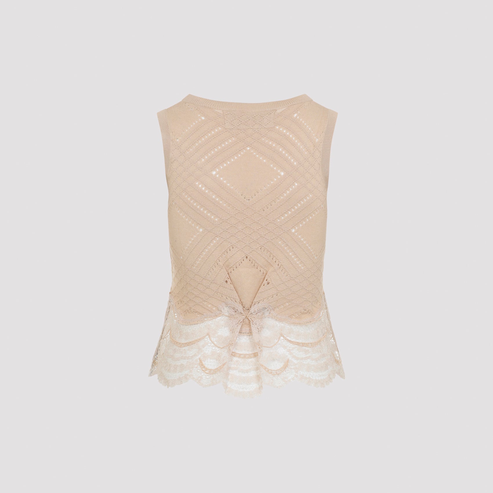 Ermanno Scervino Sleeveless Knit Top - WOMEN CLOTHING - Ermanno Scervino - T.Luxy