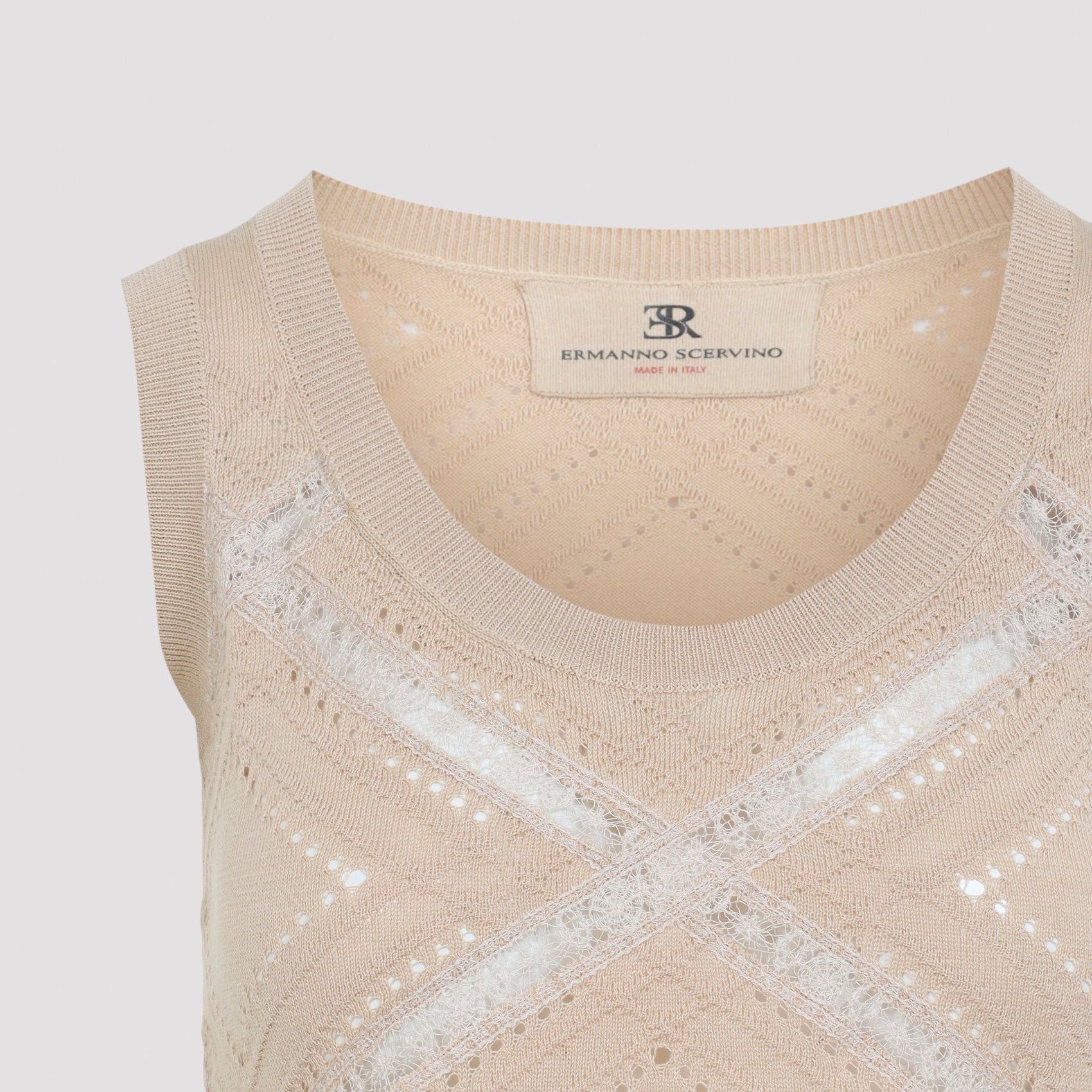 Ermanno Scervino Sleeveless Knit Top - WOMEN CLOTHING - Ermanno Scervino - T.Luxy