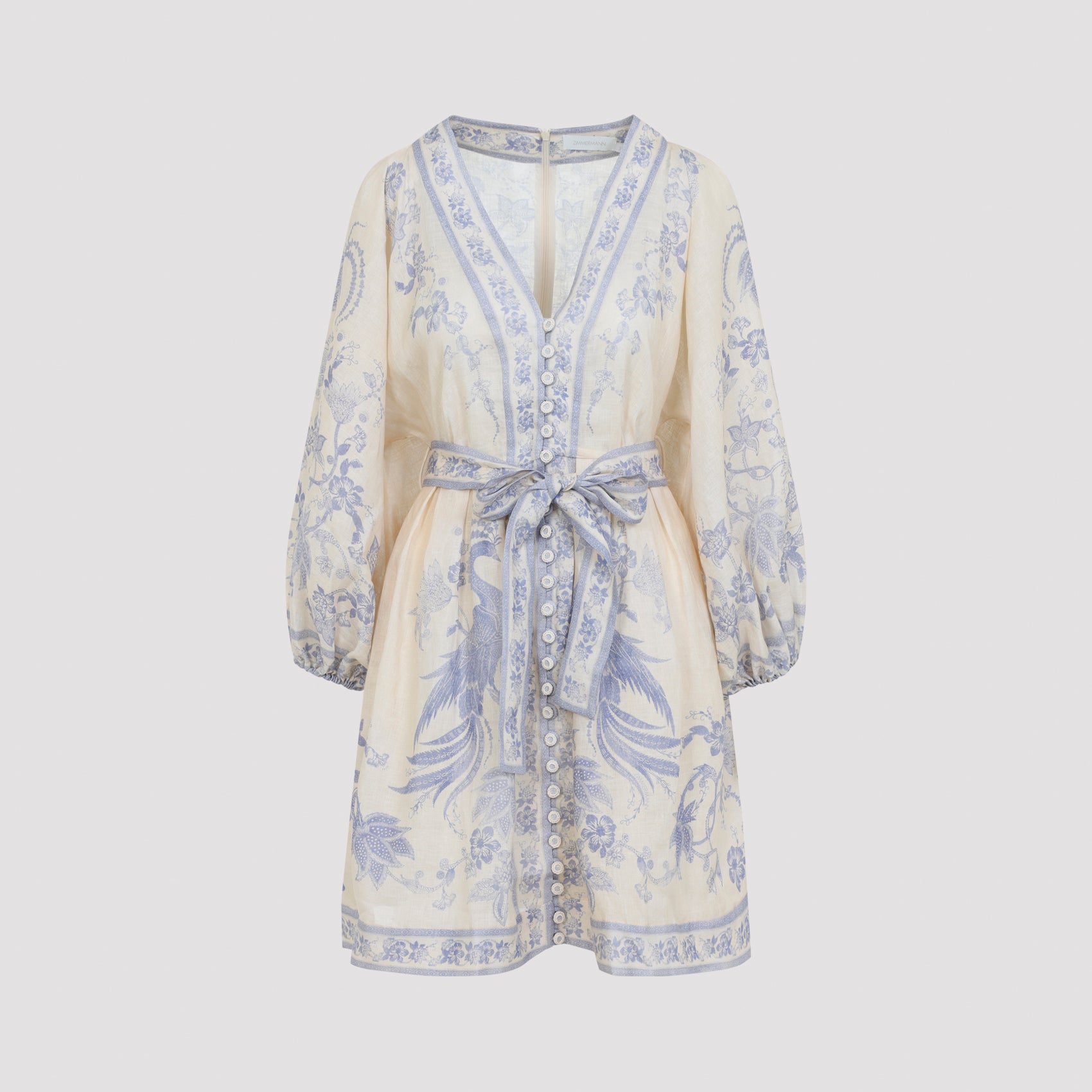 Zimmerman Indra Plunge Mini Dress - WOMEN CLOTHING - ZIMMERMANN - T.Luxy